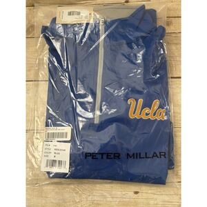 Peter Millar Perth UCLA Bruins Performance 1/4 Zip Mens Medium Blue Nwt